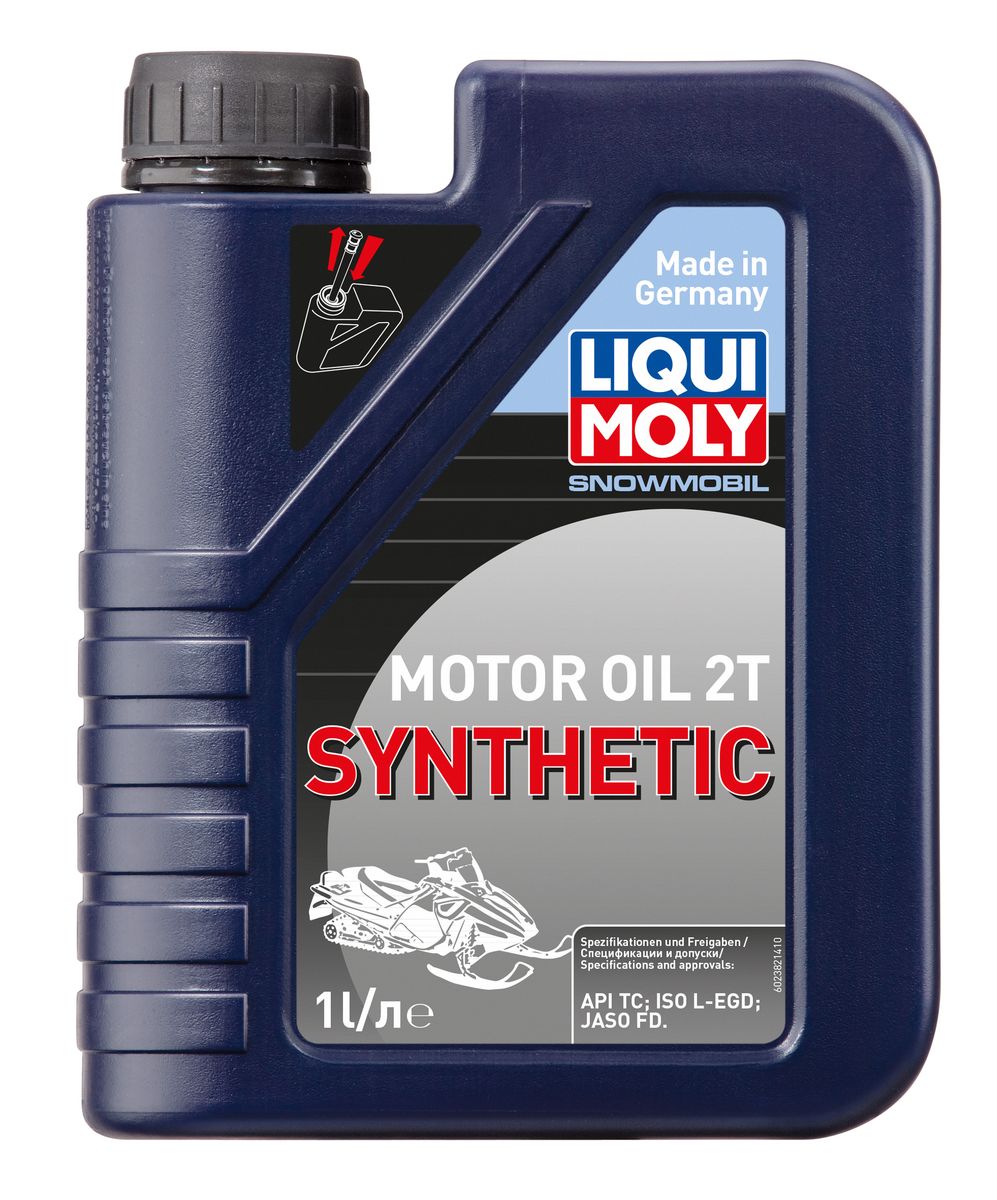 фото Масло моторное Liqui Moly "Snowmobil Motoroil 2T Synthetic", синтетическое, 1 л