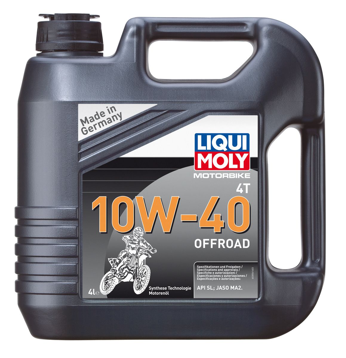 фото Масло моторное Liqui Moly "Motorbike 4T Offroad", НС-синтетическое, 10W-40, 4 л