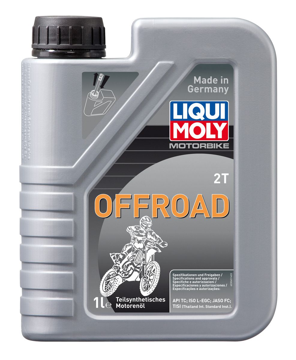 LiquiMolyMOTORBIKE2TOFFROAD,Масломоторное,Полусинтетическое,1л