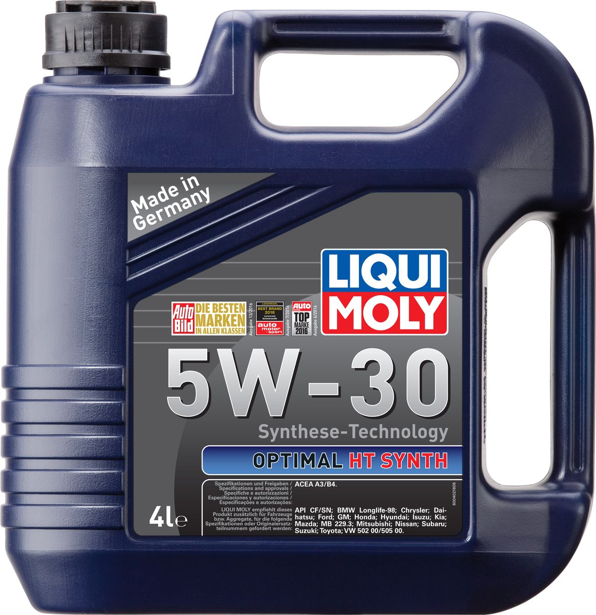 фото Масло моторное Liqui Moly "Optimal HT Synth", НС-синтетическое, 5W-30, 4 л