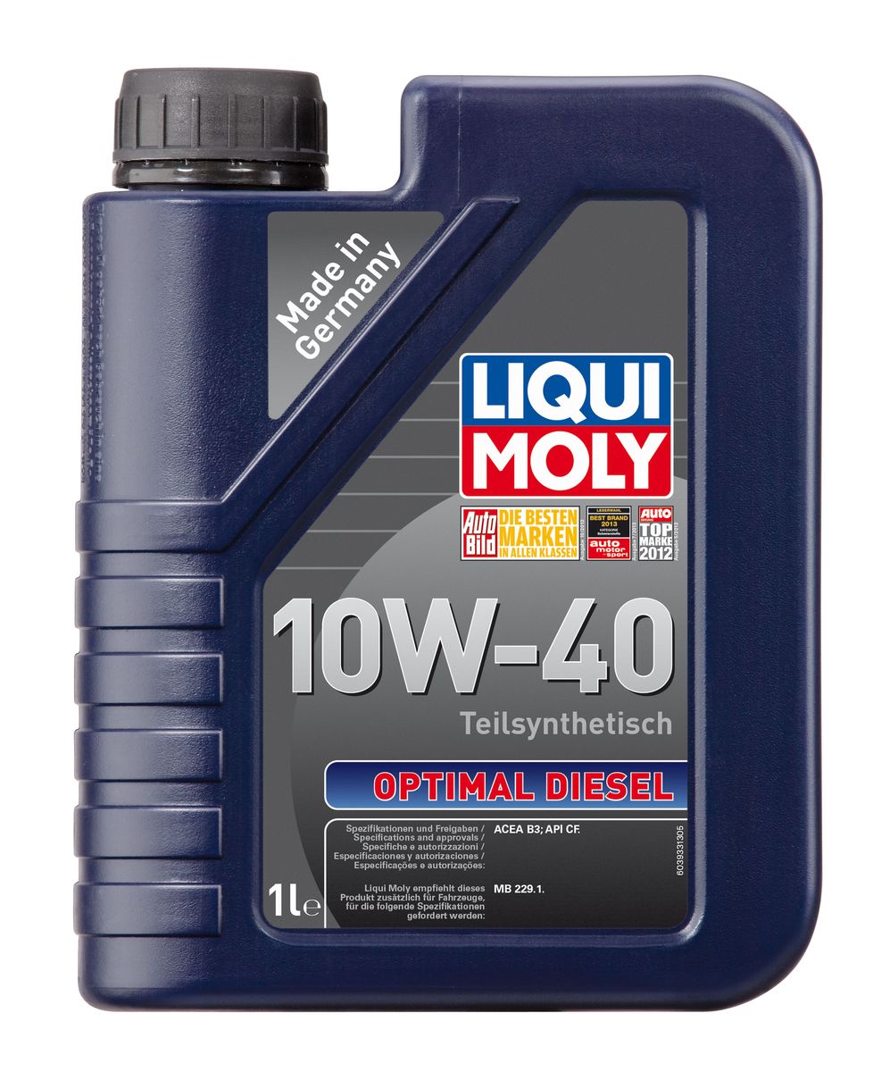 фото Масло моторное Liqui Moly "Optimal Diesel", полусинтетическое, 10W-40, 1 л