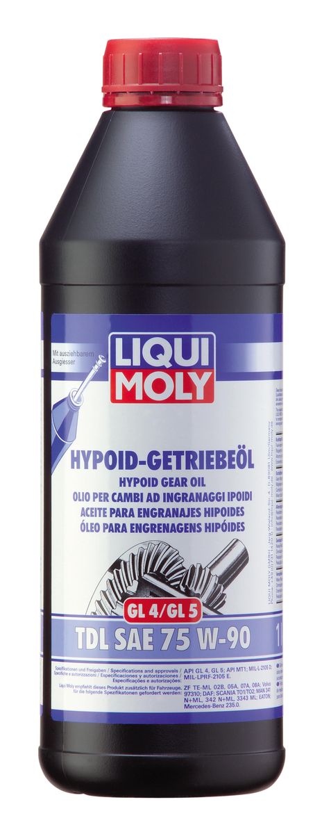 фото Масло трансмиссионное Liqui Moly "Hypoid-Getriebeoil TDL", полусинтетическое, 75W-90, GL-4/GL-5, 1 л