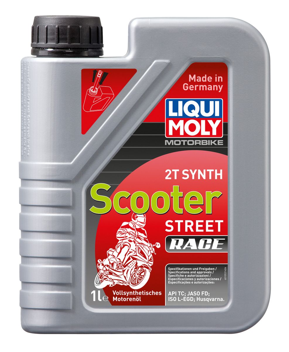 фото Масло моторное Liqui Moly "Motorbike 2T Synth Scooter Street Race", синтетическое, 1 л