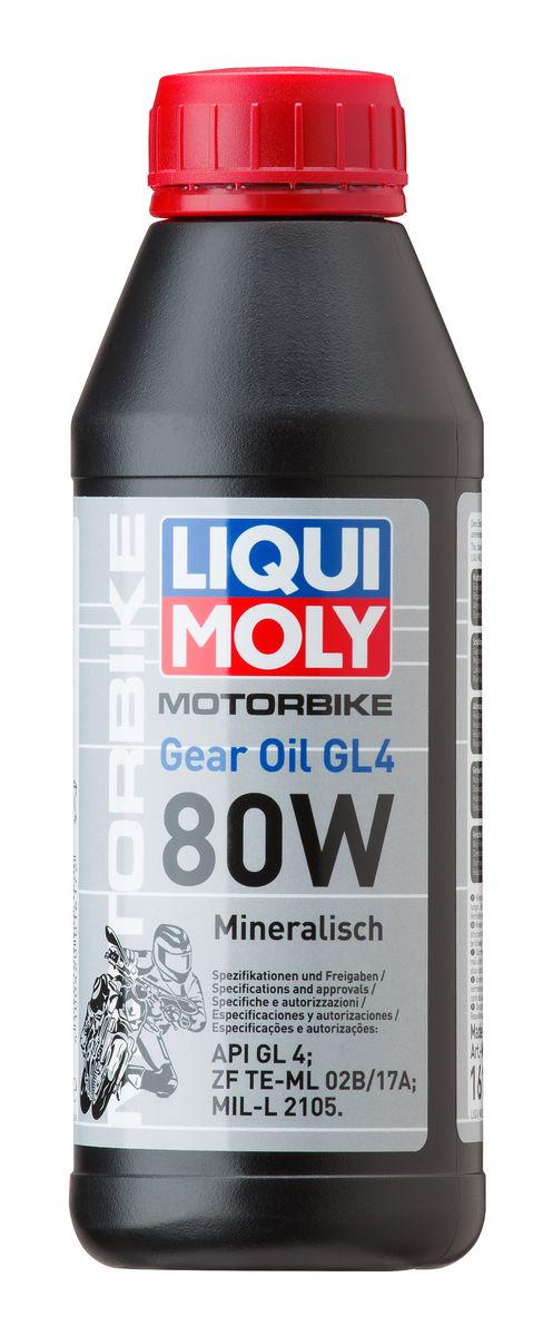 фото Масло трансмиссионное Liqui Moly "Motorbike Gear Oil", минеральное, 80W, GL-4, 500 мл