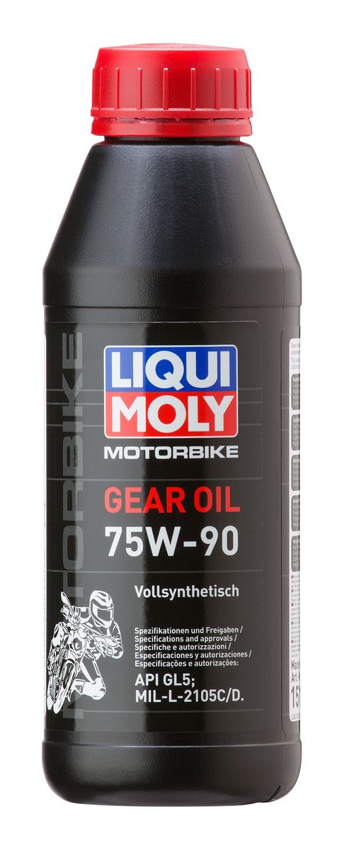 фото Масло трансмиссионное Liqui Moly "Motorbike Gear Oil", синтетическое, 75W-90, GL-5, 500 мл