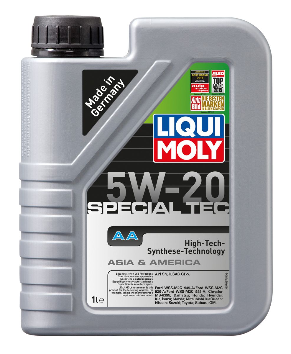 фото Масло моторное Liqui Moly "Special Tec AA", НС-синтетическое, 5W-20, 1 л