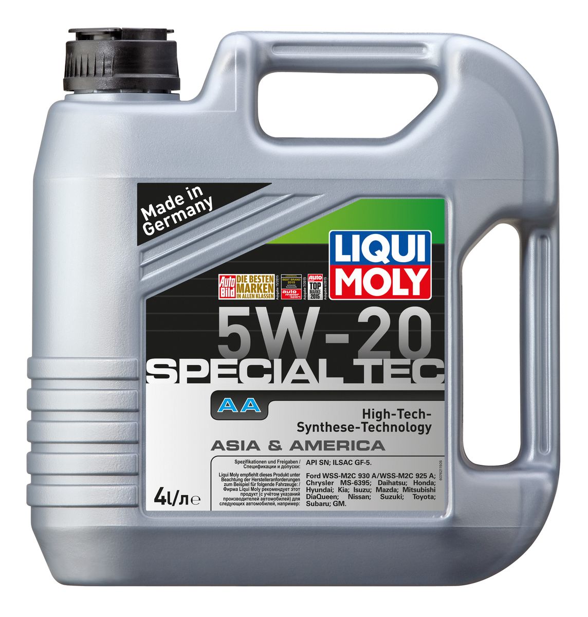 фото Масло моторное Liqui Moly "Special Tec AA", НС-синтетическое, 5W-20, 4 л