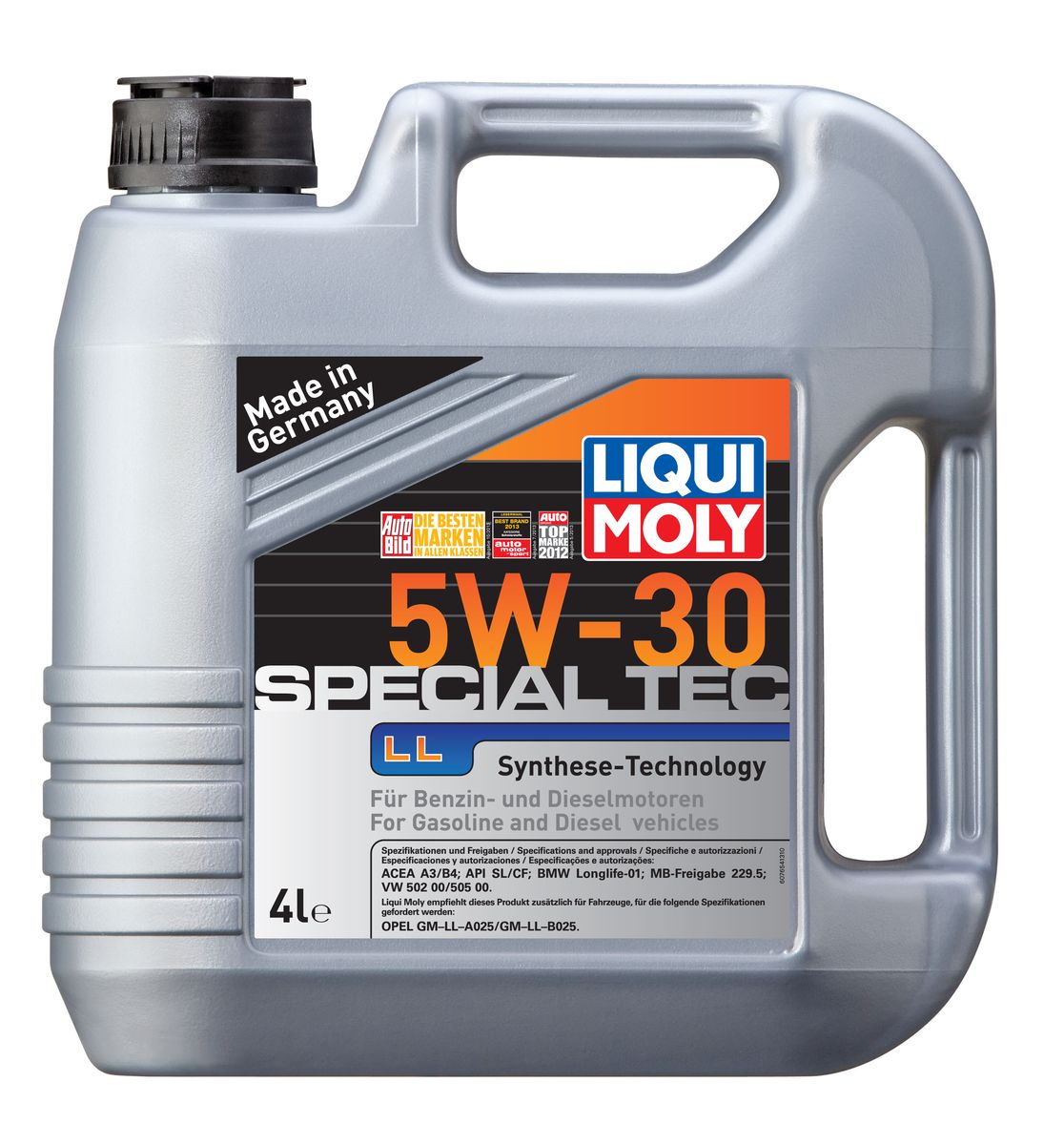 фото Масло моторное Liqui Moly "Special Tec LL", НС-синтетическое, 5W-30, 4 л