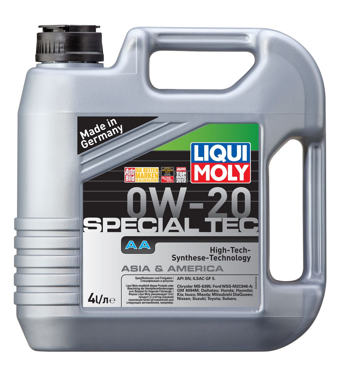 фото Масло моторное Liqui Moly "Special Tec AA", НС-синтетическое, 0W-20, 4 л