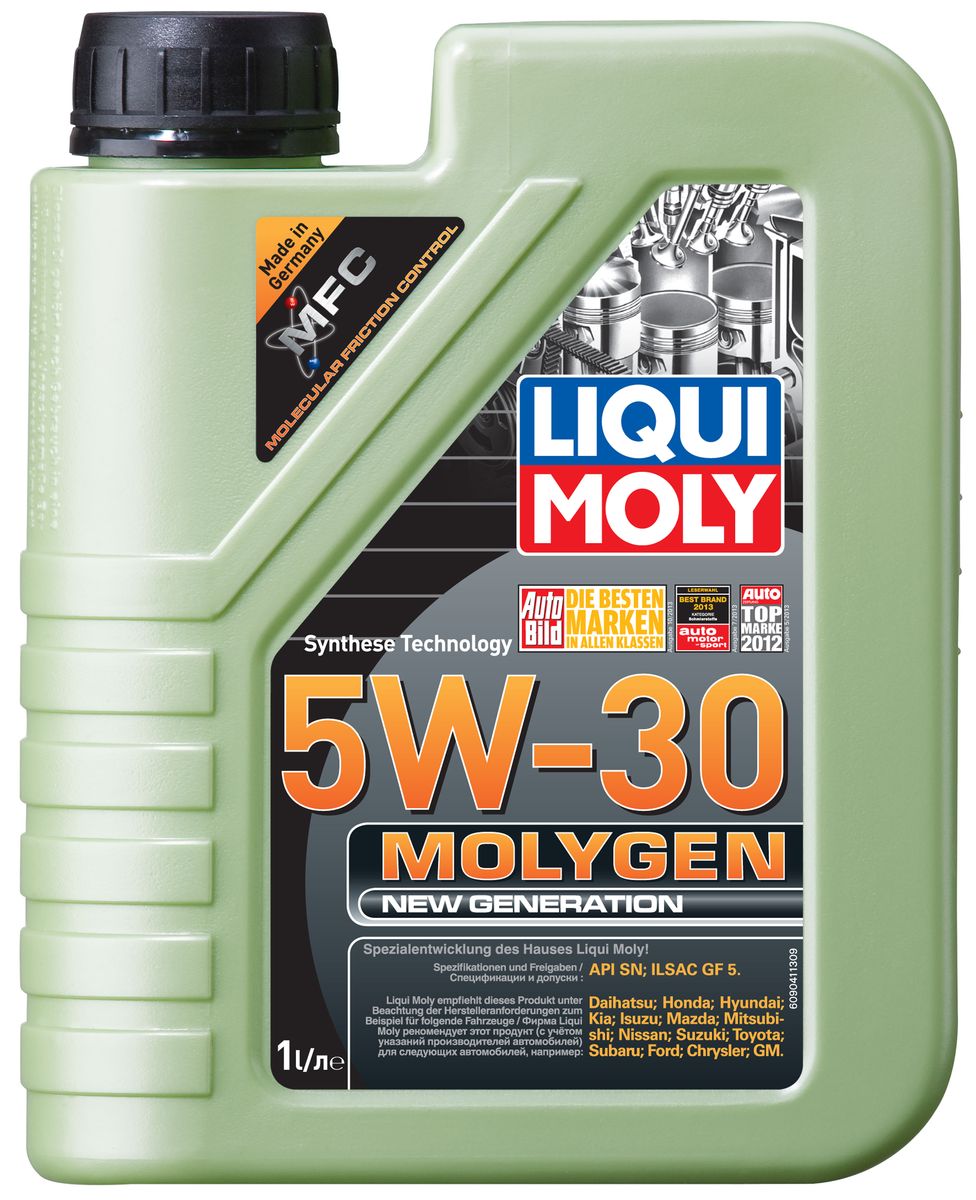 фото Масло моторное Liqui Moly "Molygen New Generation", НС-синтетическое, 5W-30, 1 л