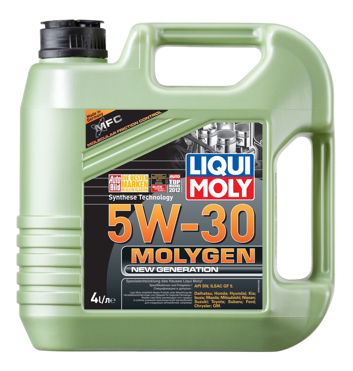 фото Масло моторное Liqui Moly "Molygen New Generation", НС-синтетическое, 5W-30, 4 л