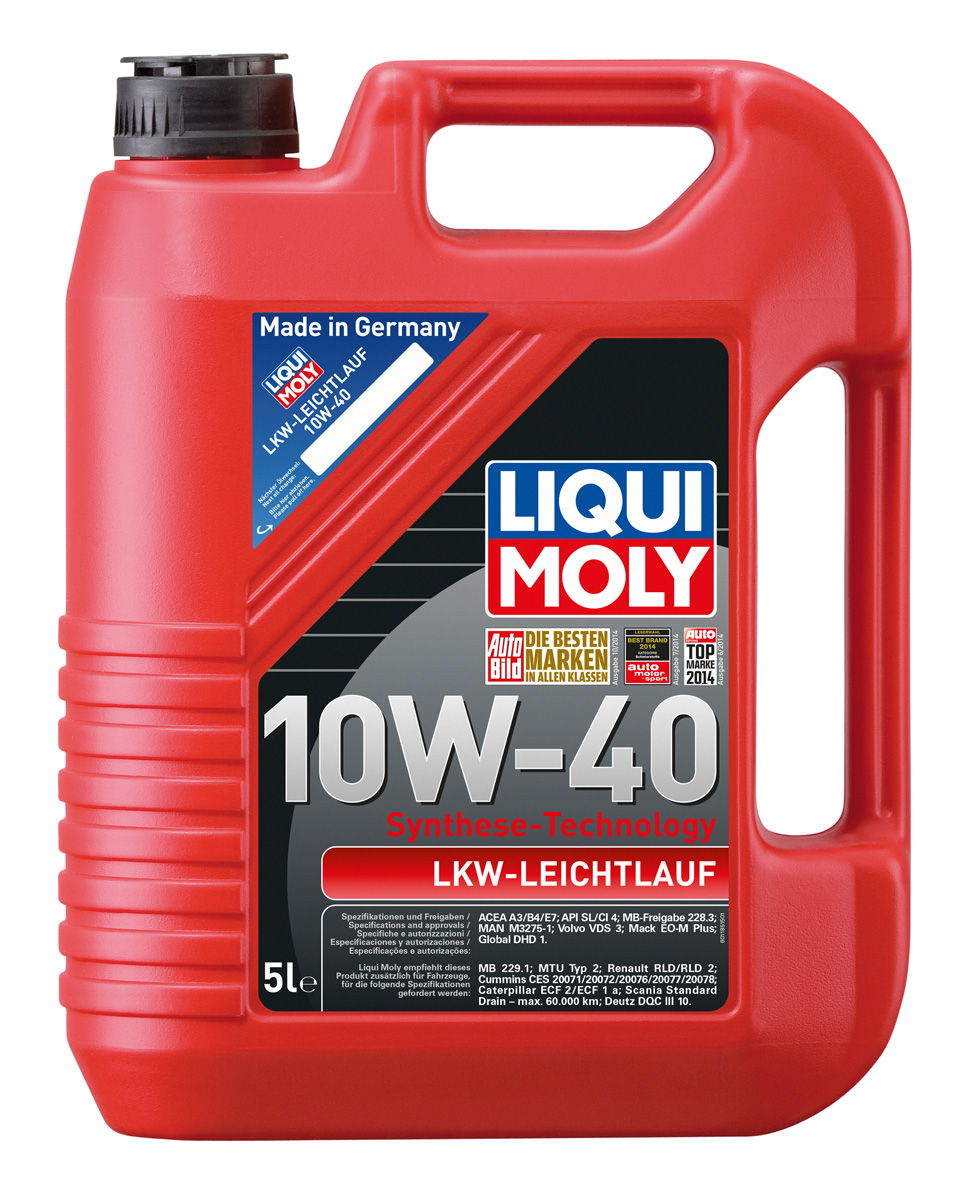 фото Масло моторное Liqui Moly "LKW-Leichtlauf-Motoroil Basic", НС-синтетическое, 10W-40, 5 л