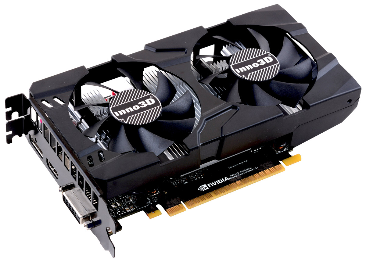 фото Видеокарта nVidia GeForce GTX1050 Inno3D Twin X2 PCI-E 2048Mb, N1050-1DDV-E5CM