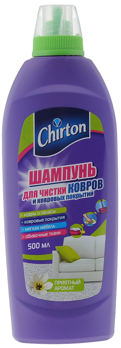 фото Шампунь для чистки ковров и ковровых покрытий "Chirton", 500 мл