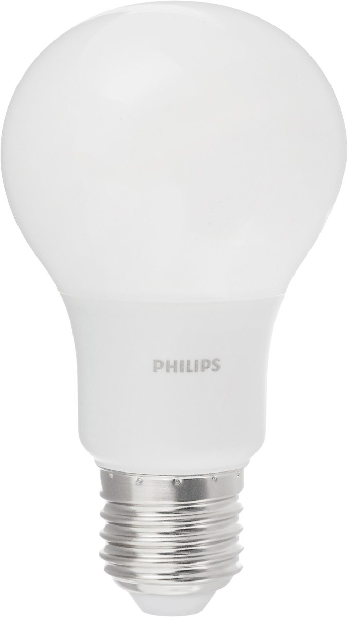 фото Лампа светодиодная Philips "LED bulb", цоколь E27, 7W, 6500K