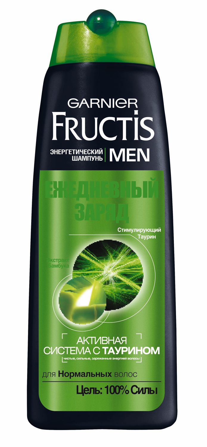 Garnier Fructis Men Шампунь для волос "Фруктис, Ежедневный заряд", для ...