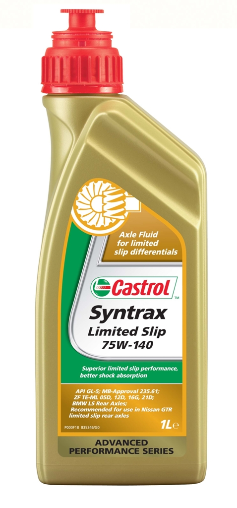 фото Масло трансмиссионное Castrol "Syntrax Limited Slip", синтетическое, для мостов, класс вязкости 75W-140, 1 л