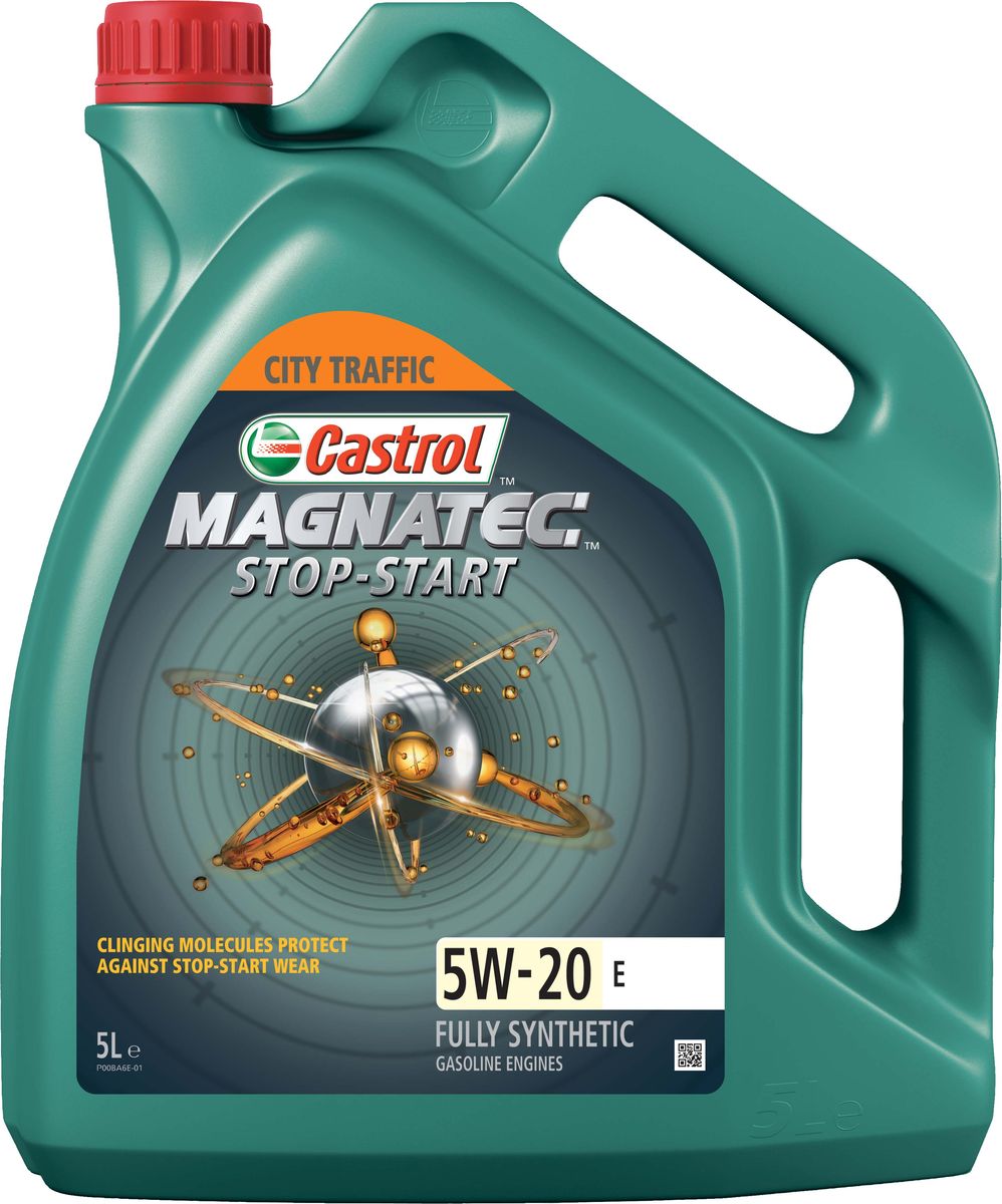 фото Масло моторное Castrol "Magnatec Stop-Start E", синтетическое, класс вязкости 5W-20, 5 л