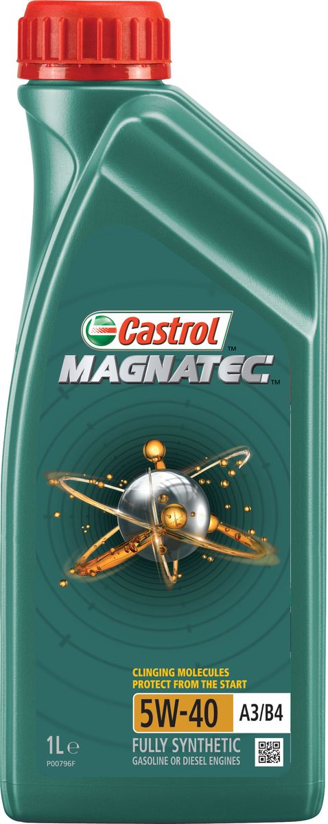 фото Масло моторное Castrol "Magnatec", синтетическое, класс вязкости 5W-40, A3/B4, 1 л