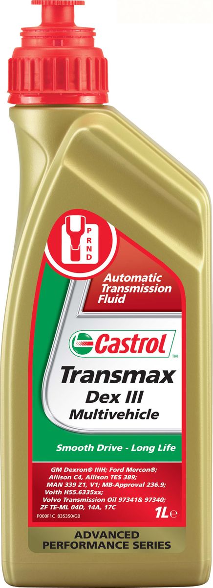 фото Масло трансмиссионное Castrol "Transmax Dex III Multivehicle", для автоматических кпп, 1 л