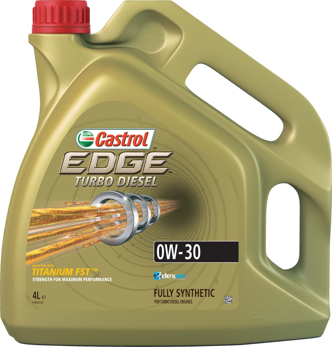 фото Масло моторное Castrol "EdgeTurbo Diesel", синтетическое, класс вязкости 0W-30, 4 л