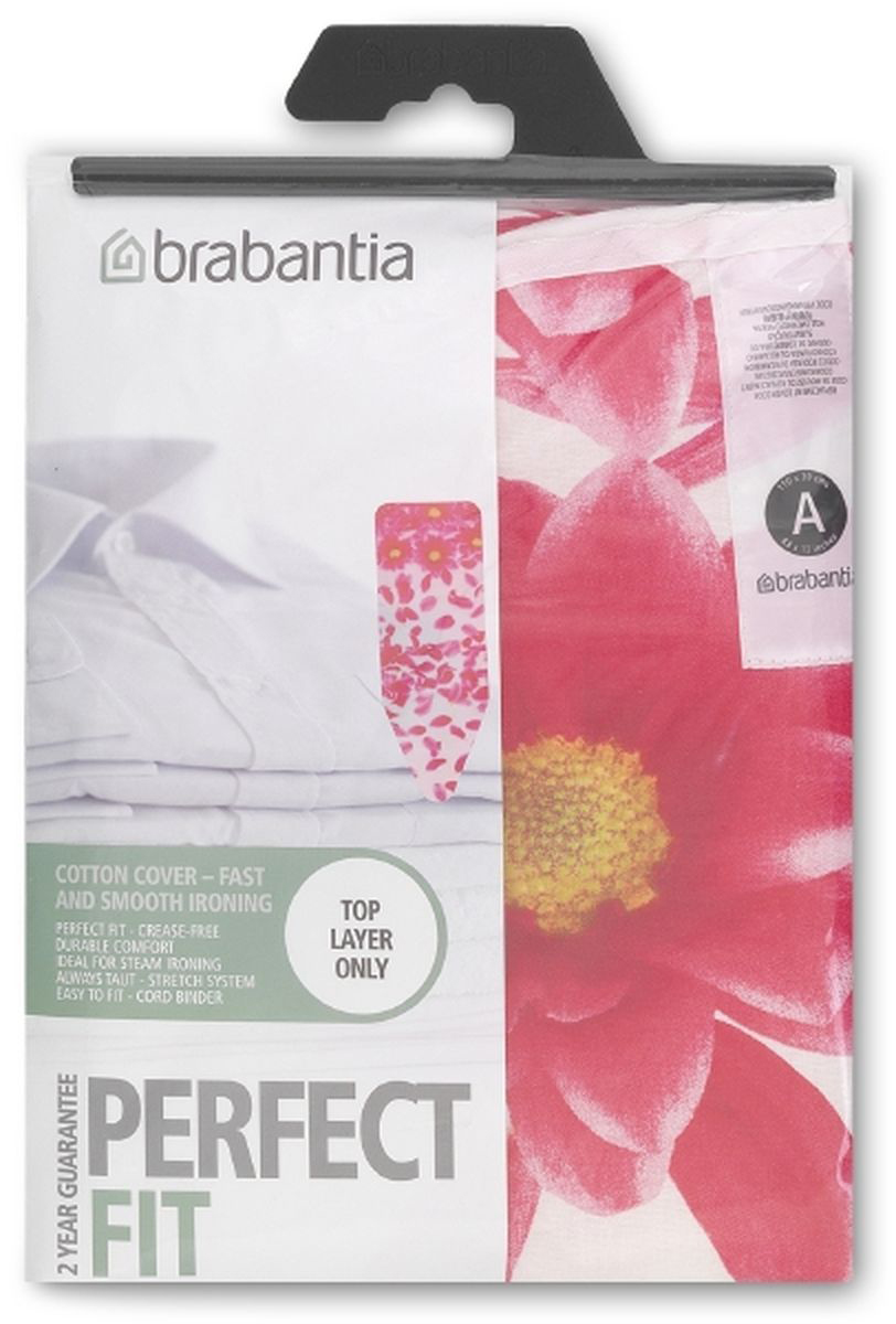 фото Чехол для гладильной доски Brabantia "Perfect Fit. Розовый сантини", 2 мм, 110 х 30 см. 194801