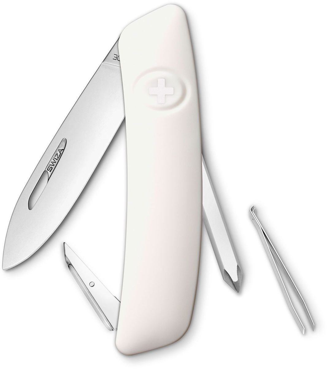 фото Нож швейцарский SWIZA "D02", цвет: белый, длина клинка 7,5 см