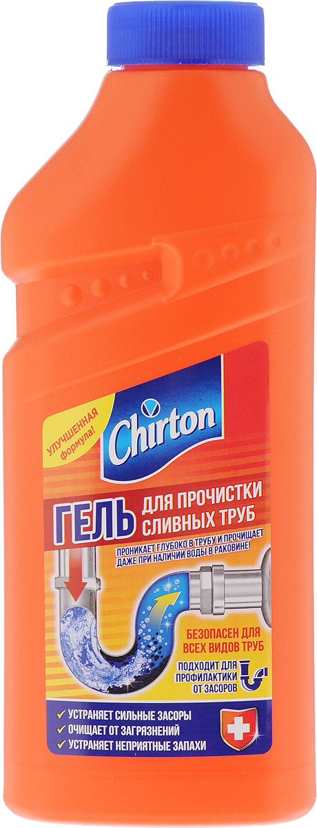 фото Гель для прочистки сливных труб "Chirton", 500 мл