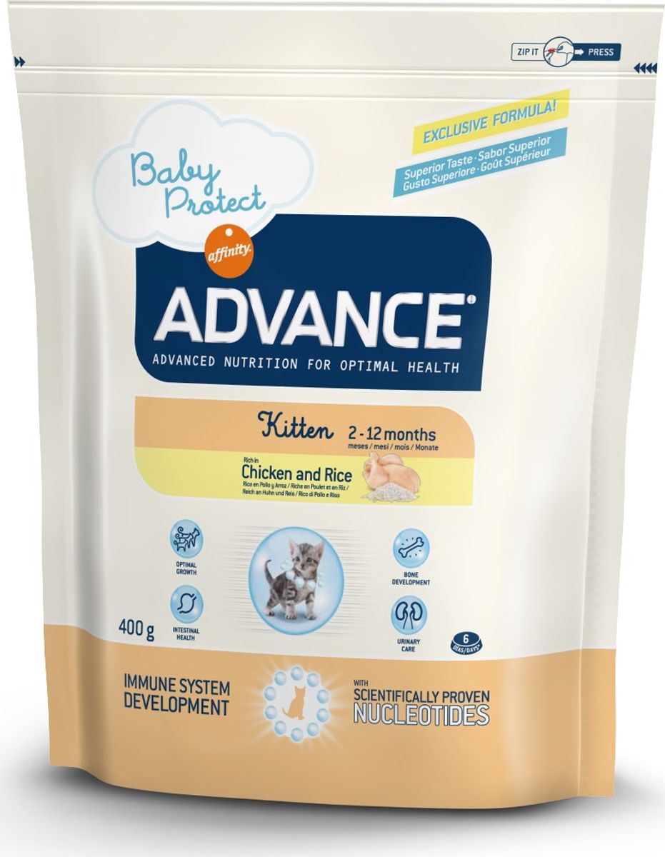 фото Корм сухой Advance "Baby Protect Kitten" для котят с 2 до 12 месяцев, 0,4 кг