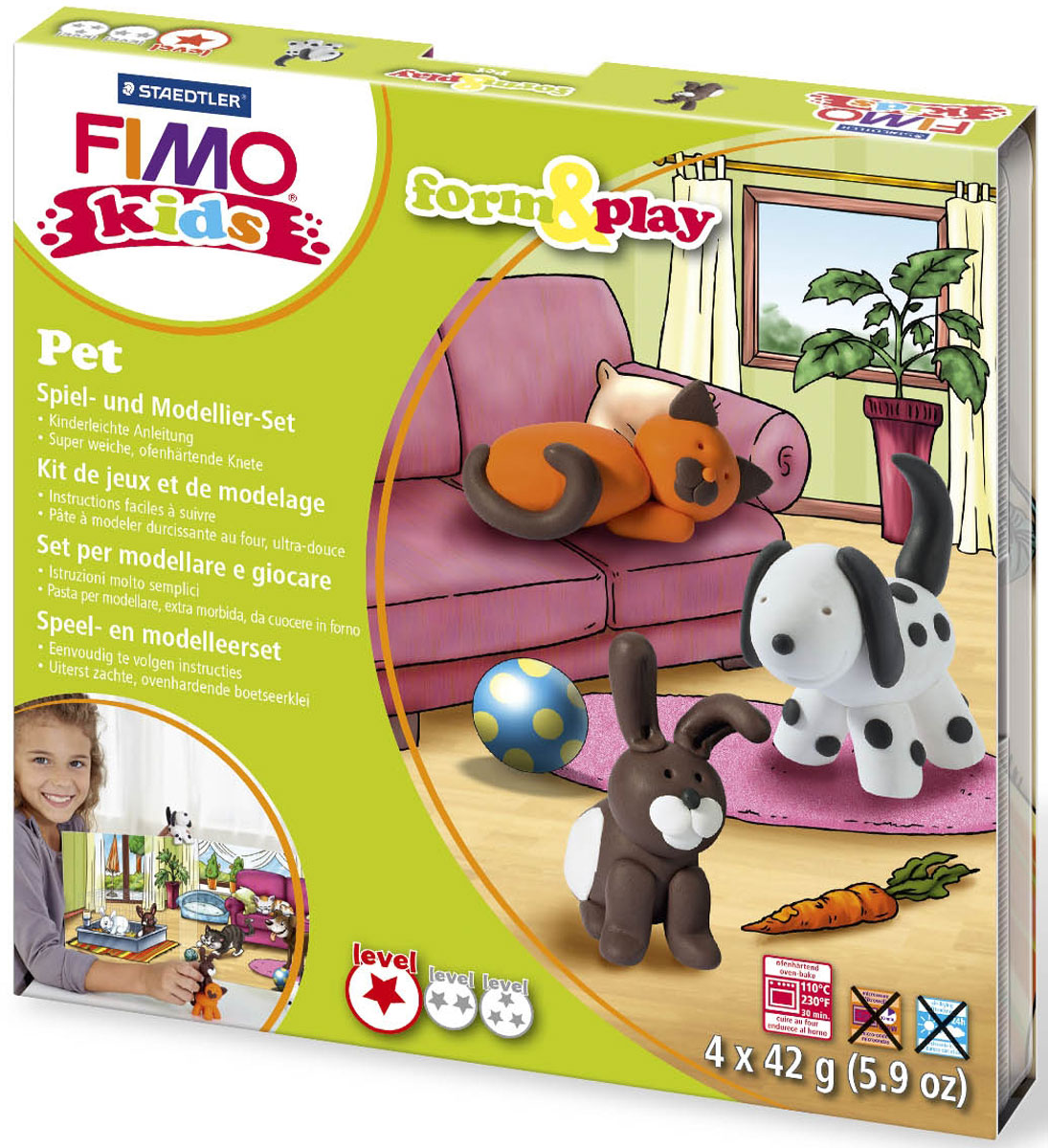 фото Fimo Kids Набор для лепки Form & Play Домашний любимец