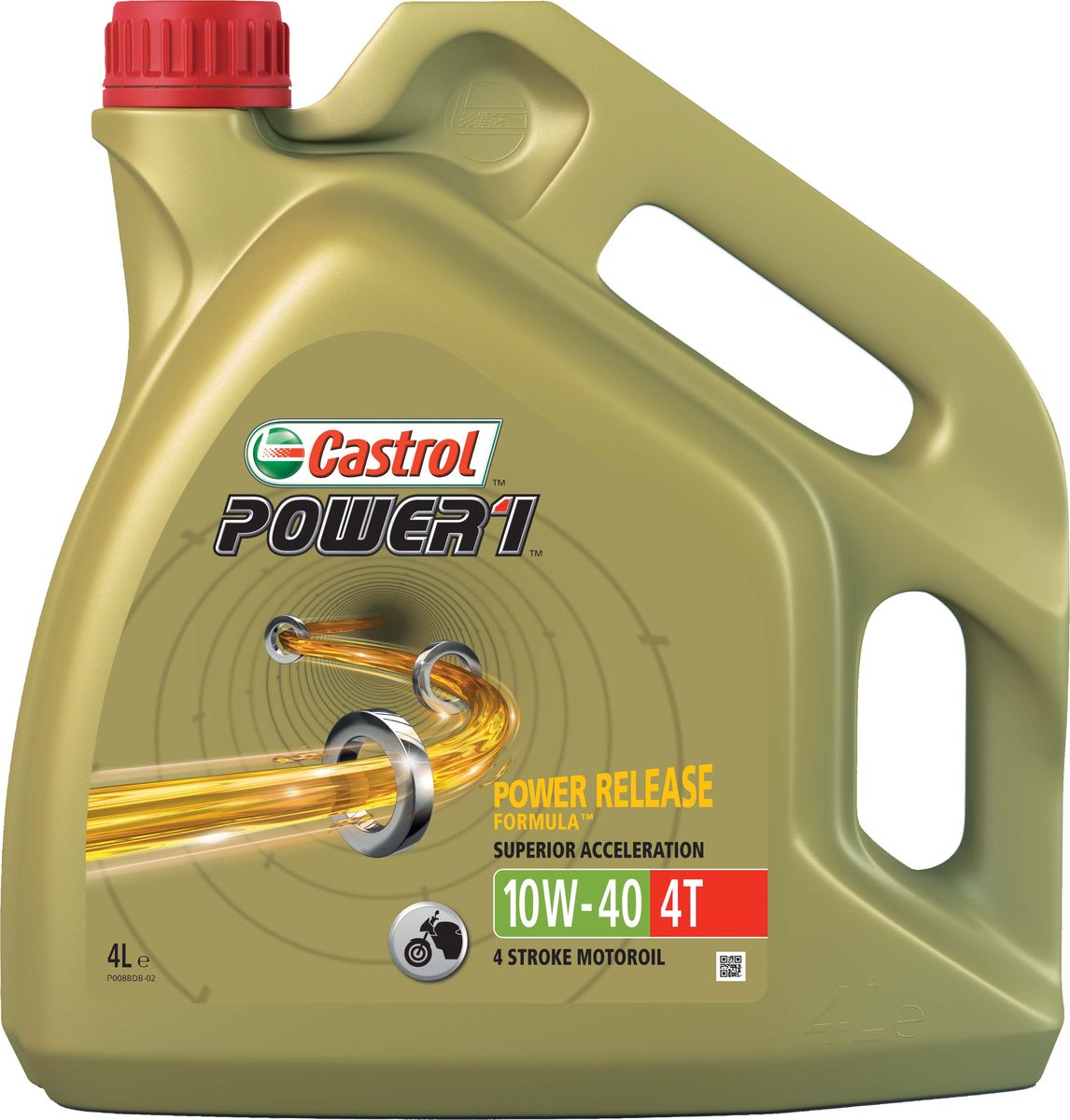 фото Масло моторное Castrol "Power 1", синтетическое, класс вязкости 10W-40, 4T, 4 л