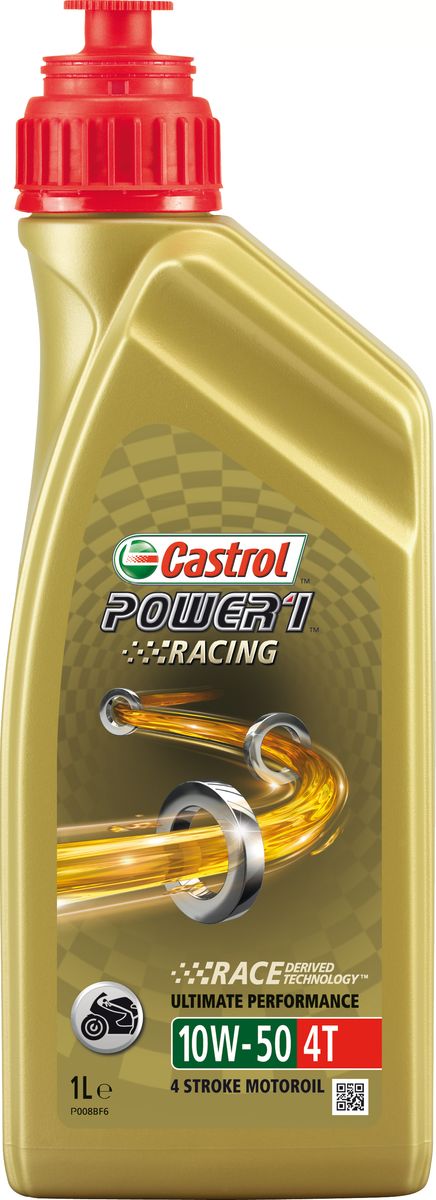 фото Масло моторное Castrol "Power 1 Racing", синтетическое, 4T 10W-50, 1 л