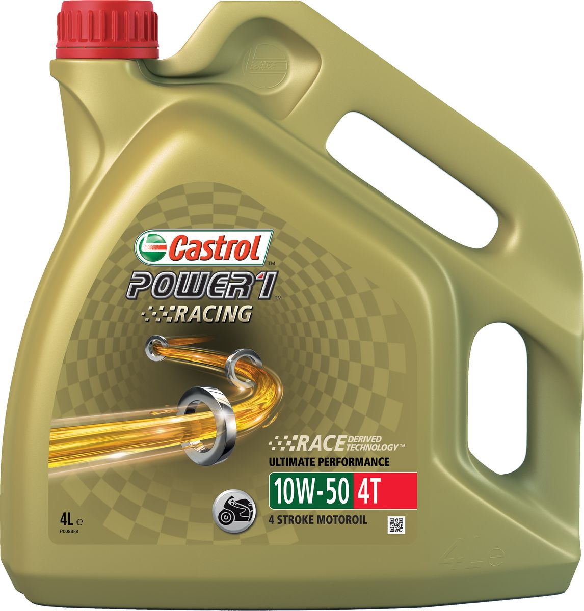 фото Масло моторное Castrol "Power 1 Racing", синтетическое, 4T 10W-50, 4 л