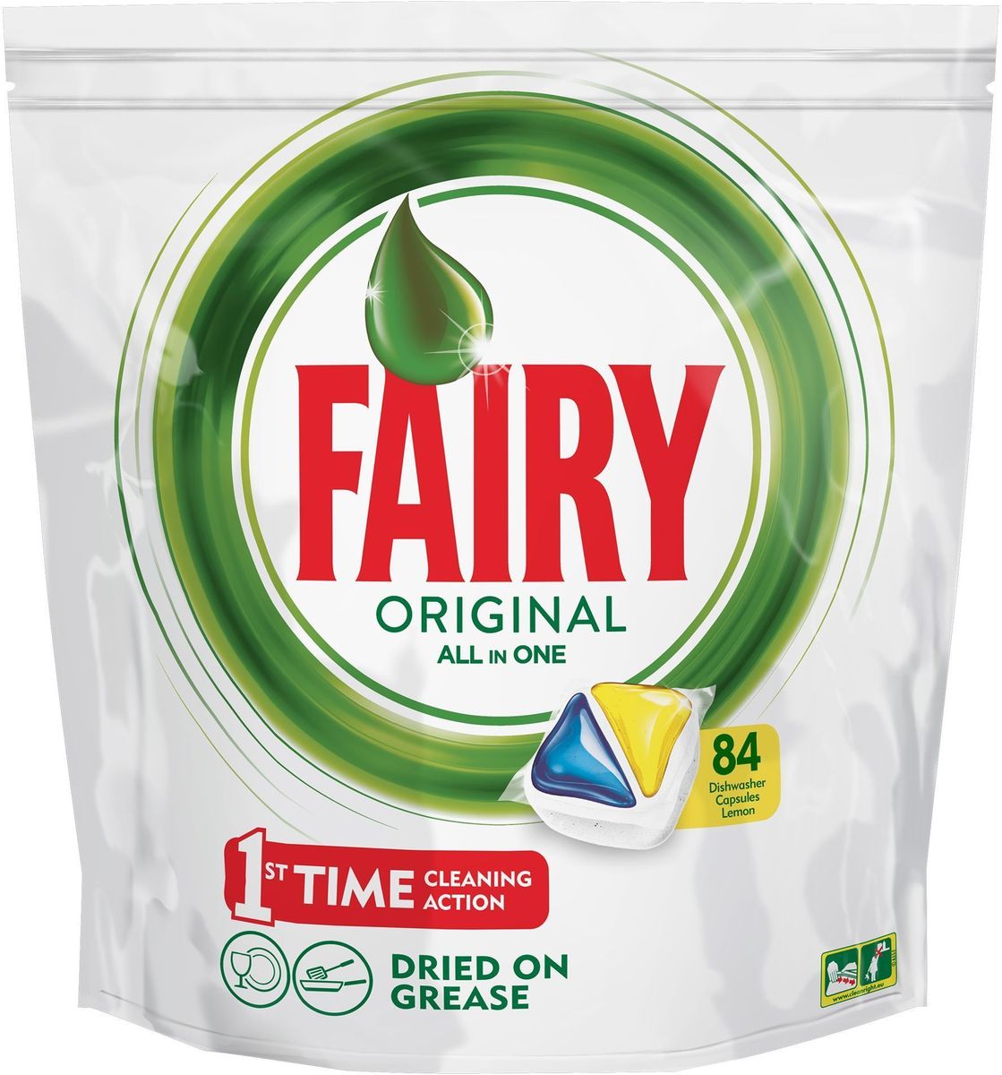 фото Капсулы для посудомоечной машины Fairy "Original All In One", с лимоном, 84 шт