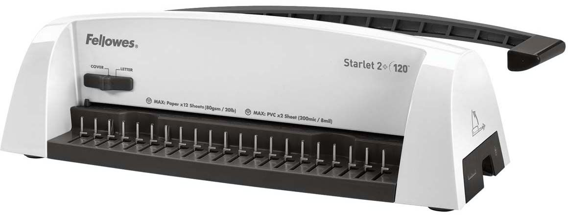 Брошюровщик / переплетчик Fellowes Starlet 2 + переплетчик gbc combbind 100 a4 перфорирует 9 листов сшивает 160 листов пластиковые пружины 6 19мм 4