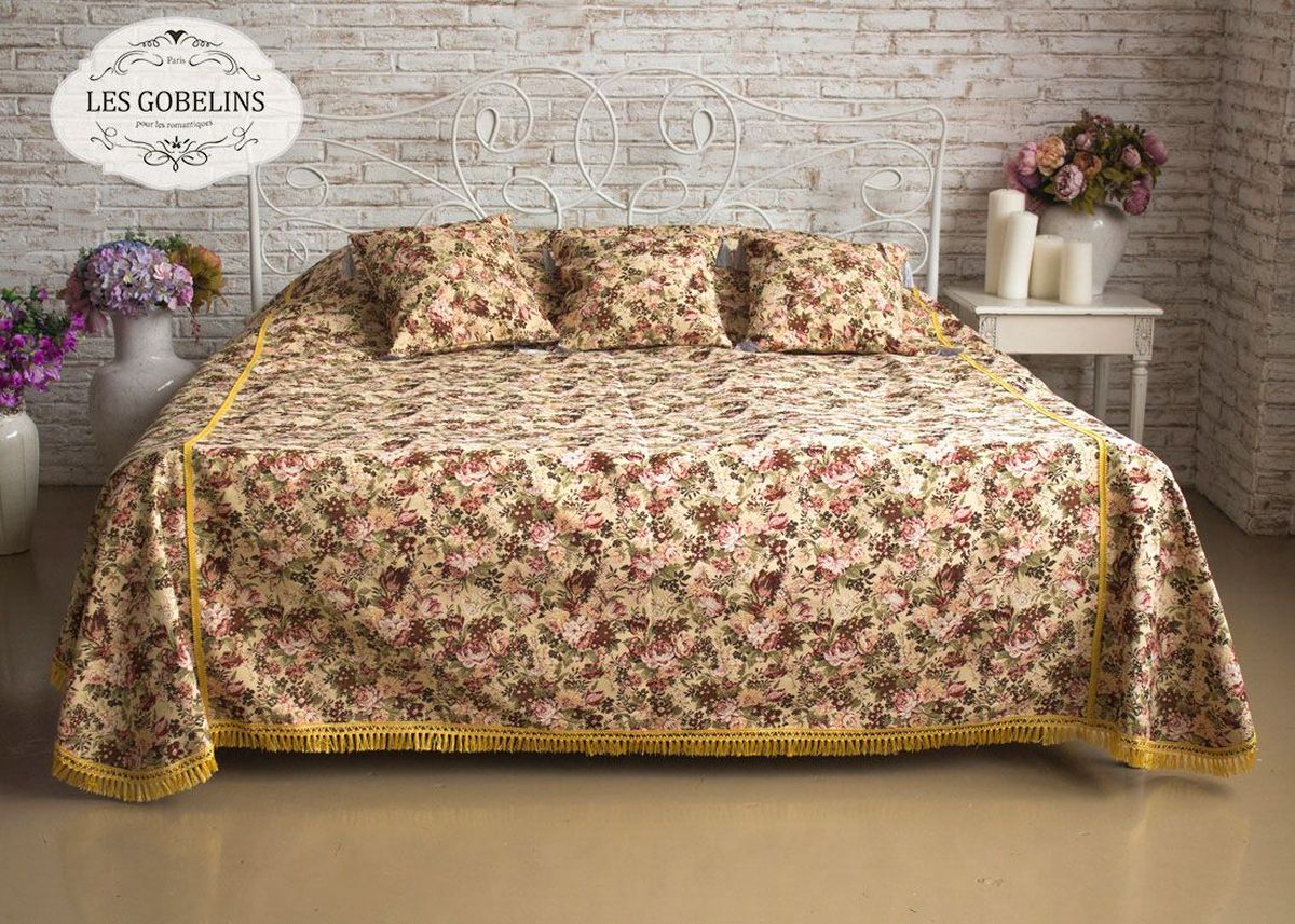 фото Покрывало на кровать Les Gobelins "Bouquet Francais", 240 х 220 см