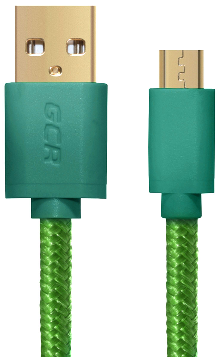 фото Greenconnect GCR-UA11AMCB5-BB2S-G кабель microUSB-USB (0,15 м)