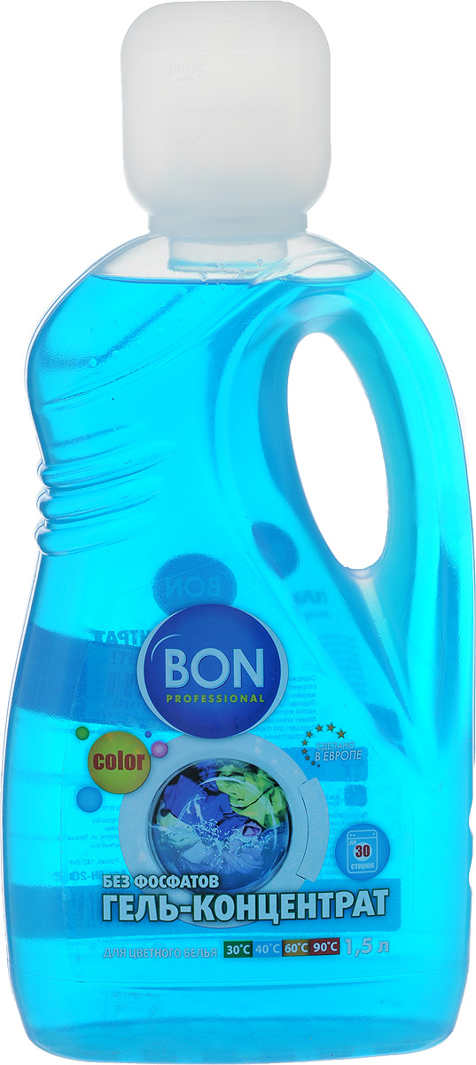 фото Гель "Bon", для стирки цветного белья, концентрат, 1,5 л