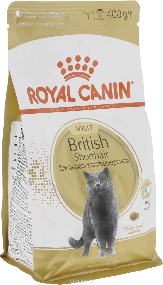 фото Корм сухой Royal Canin "British Shorthair Adult", для британских короткошерстных кошек старше 12 месяцев, 400 г