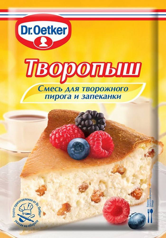 фото Dr.Oetker смесь для творожного пирога и запеканки "Творопыш", 60 г