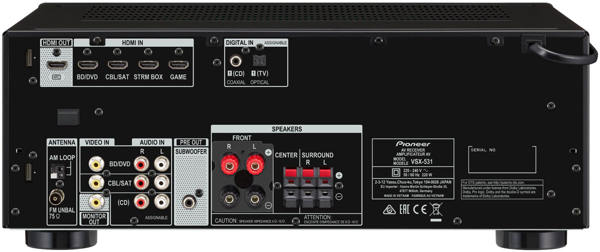 фото AV-ресивер Pioneer VSX-531-B