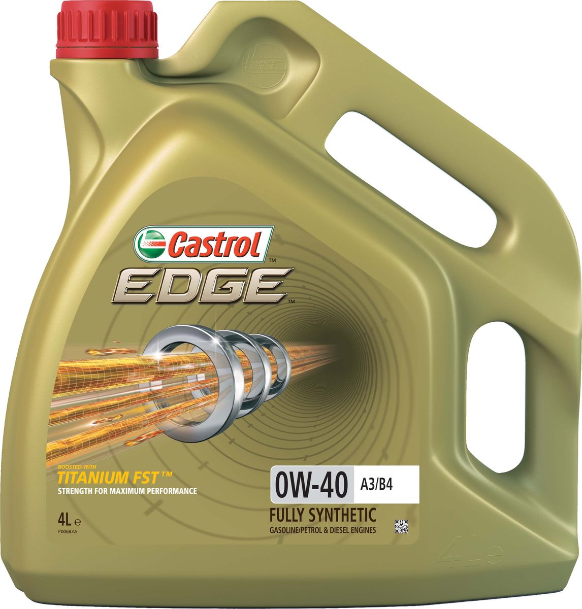 фото Масло моторное Castrol "Edge", синтетическое, класс вязкости 0W-40, A3/B4, 4 л. 156E8C