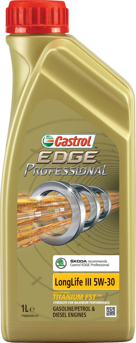 фото Масло моторное "Castrol EdgeProfessional LongLife III", Skoda, синтетическое, класс вязкости 5W-30, 1 л