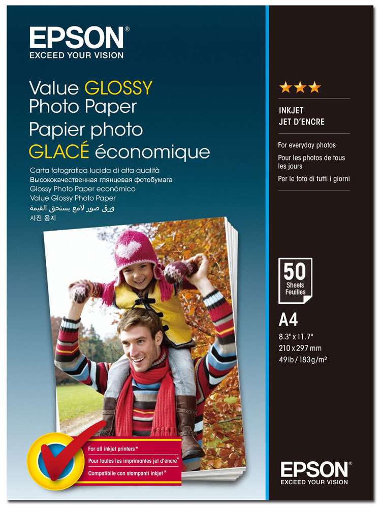 Epson C13S400036 Value Glossy фотобумага A4, 50 листов, Фотобумага Epson C13S400036 Value Glossy фотобумага A4, 50 листов, Фотобумага