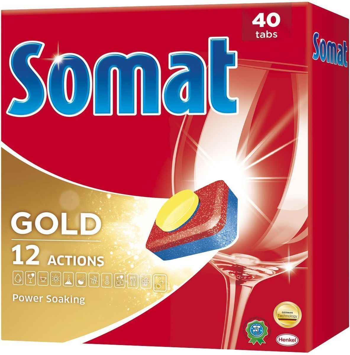 фото Таблетки для посудомоечной машины Somat "Gold", 40 шт