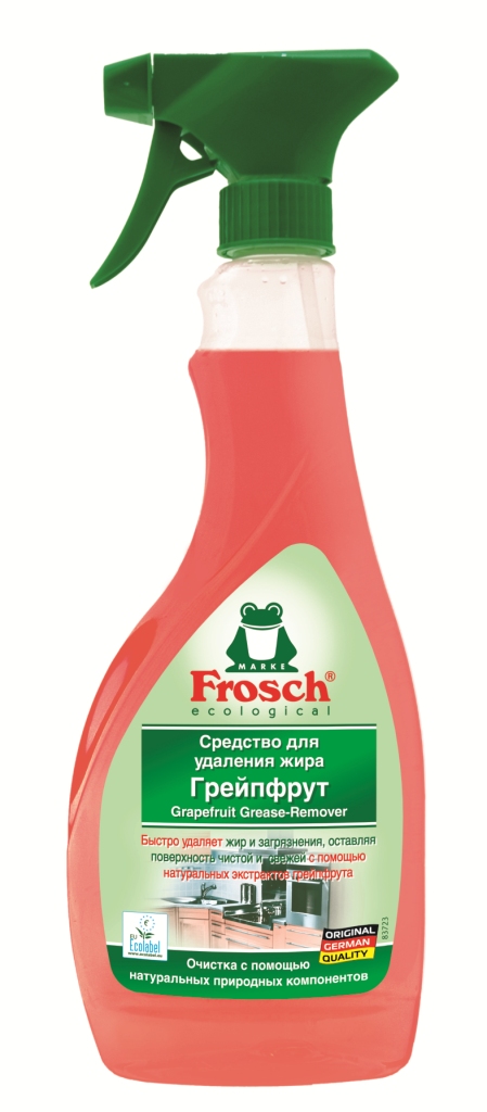 фото Чистящее средство "Frosch" для удаления жира, с экстрактом грейпфрута, 500 мл