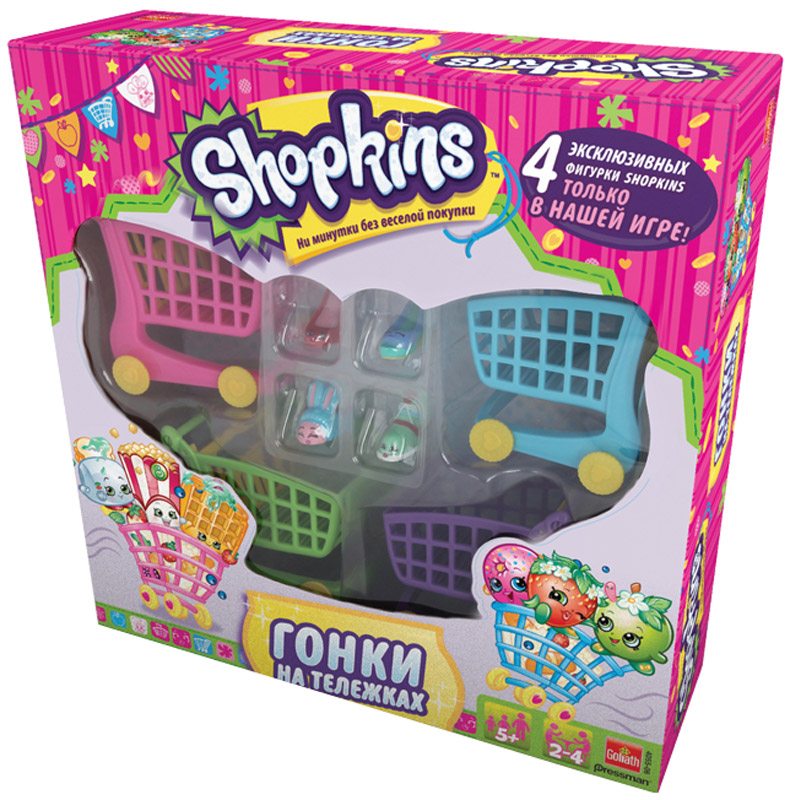 фото Goliath Настольная игра Shopkins Гонки на тележках