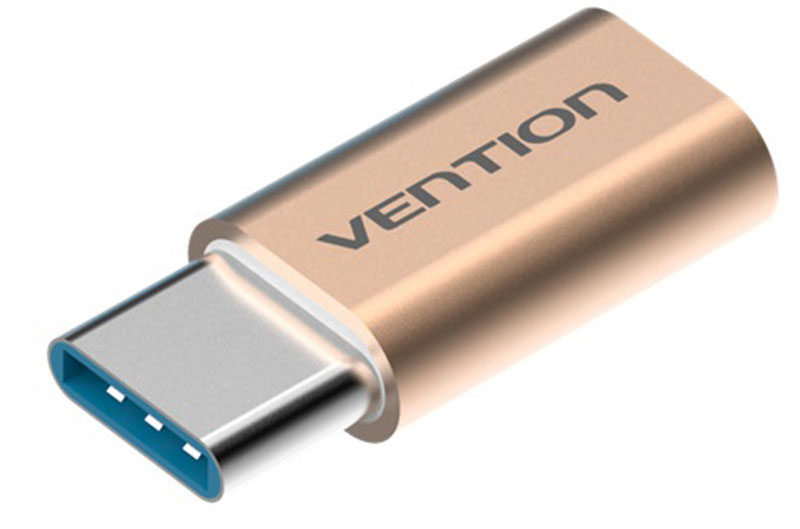 Vention VAS-S10-G, Gold адаптер-переходник USB Type C M-USB 2.0 micro B 5pin F