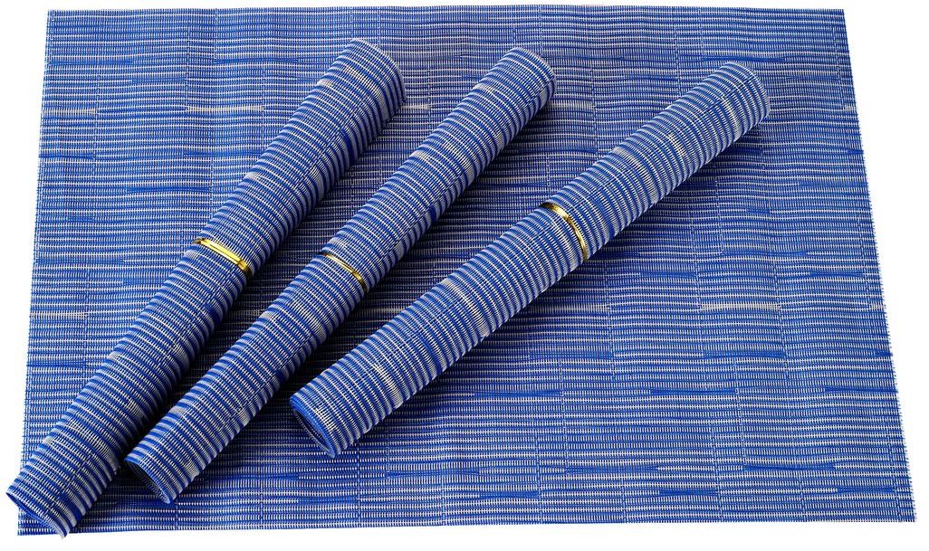 фото Набор салфеток для сервировки Gipfel "Eden", цвет: синий, 45 х 30 см, 4 шт