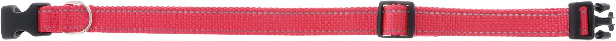 фото Ошейник для собак Аркон "Капрон", цвет: красный, ширина 2,5 см, обхват шеи 40-63 см